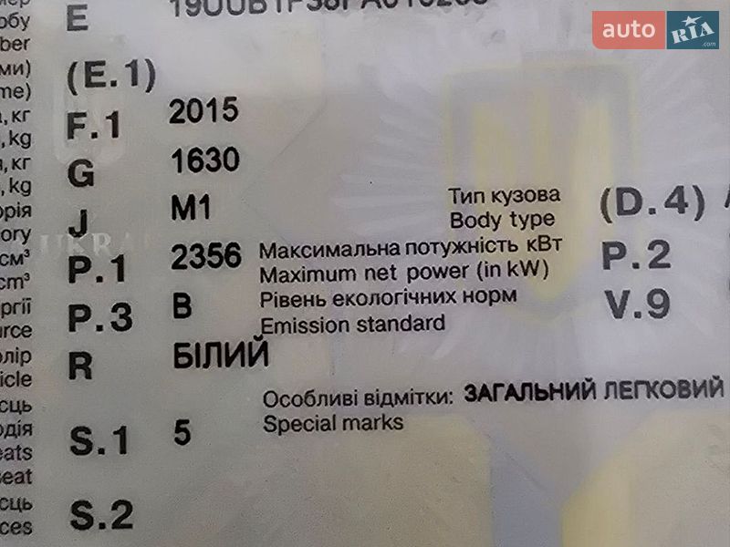 Фото Acura TLX з оголошення AUTO.RIA