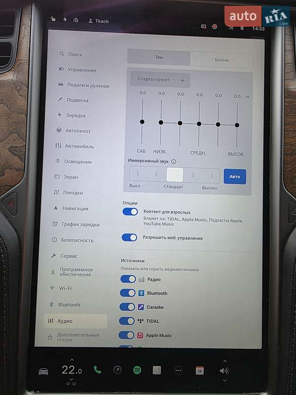 Фото Tesla Model S з оголошення AUTO.RIA