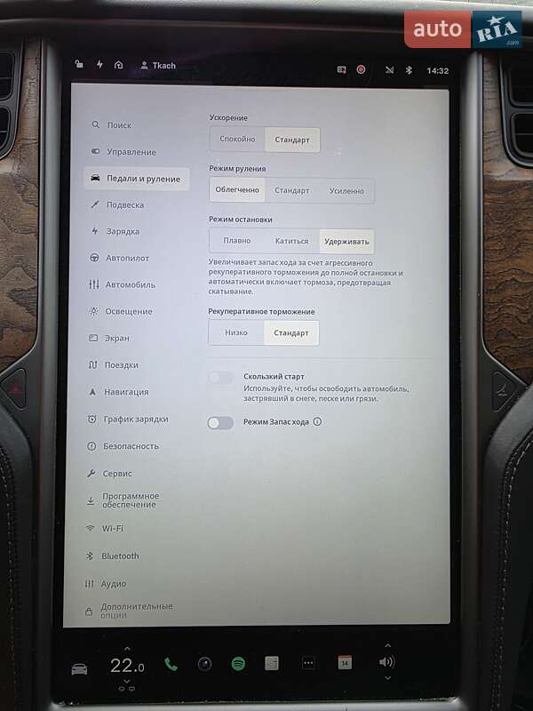 Фото Tesla Model S з оголошення AUTO.RIA