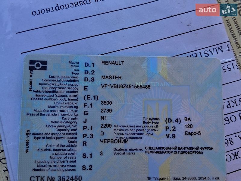 Фото Renault Master з оголошення AUTO.RIA